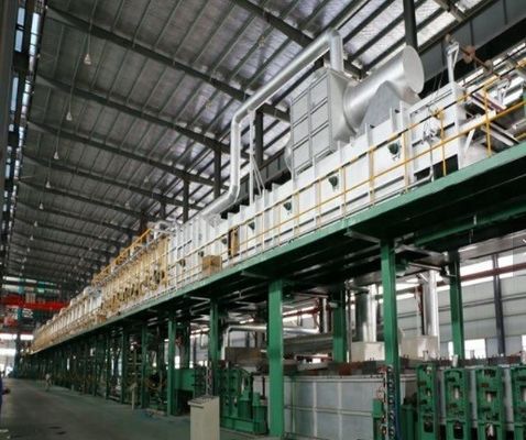 Customized PLC Controlled Hot Dip Galvanizing Equipment Ceramic / Metal Bath 40-100 Micron